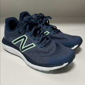 New Balance Navy and Green Running Shoes
